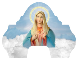 DARAY-L-108-BL Immaculate Heart Clouds Blue